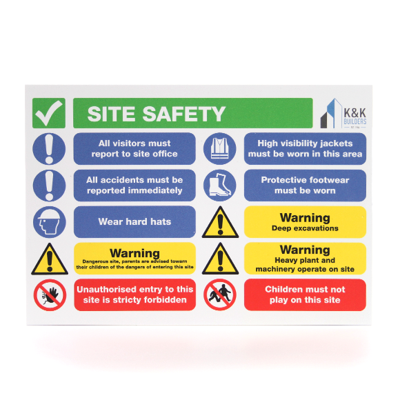 KEEP OUT A5/A4/A3 STICKER OR FOAMEX SITE SIGN SITE SAFETY CONSTRUCTION SITE 