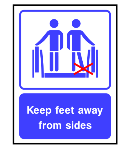 Feet Away Sign