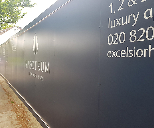 Using Foamex for Construction Site Hoardings