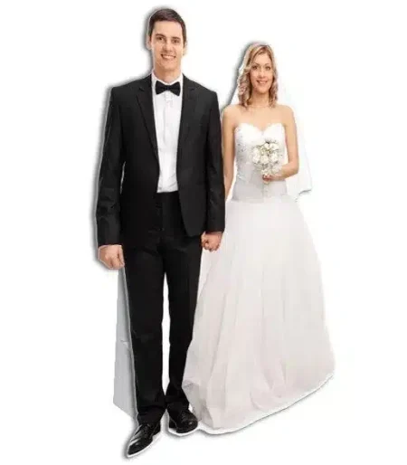 wedding couple standee