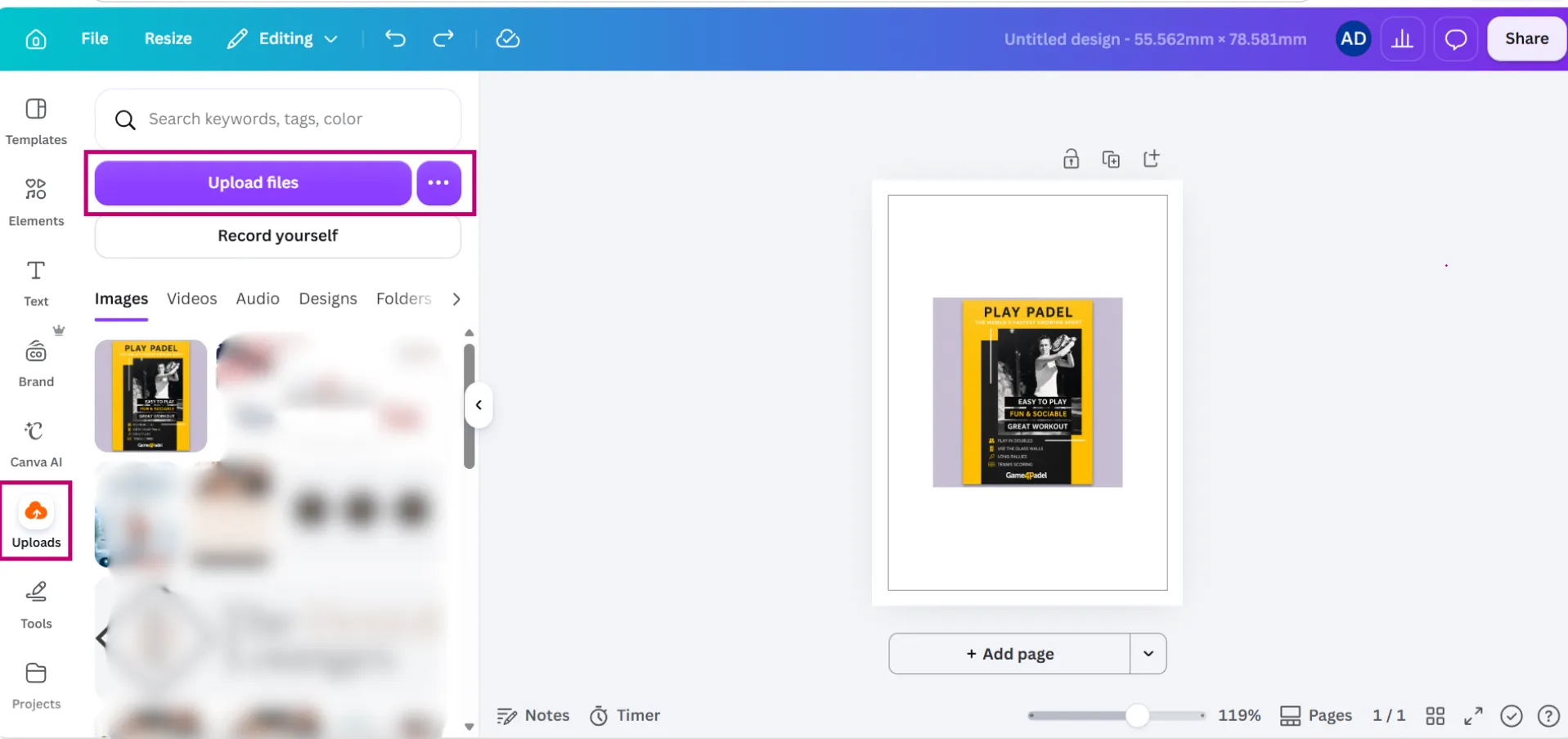 Add your own high-resolution images